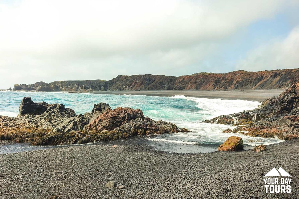 a view of djupalonssandurbeach in iceland