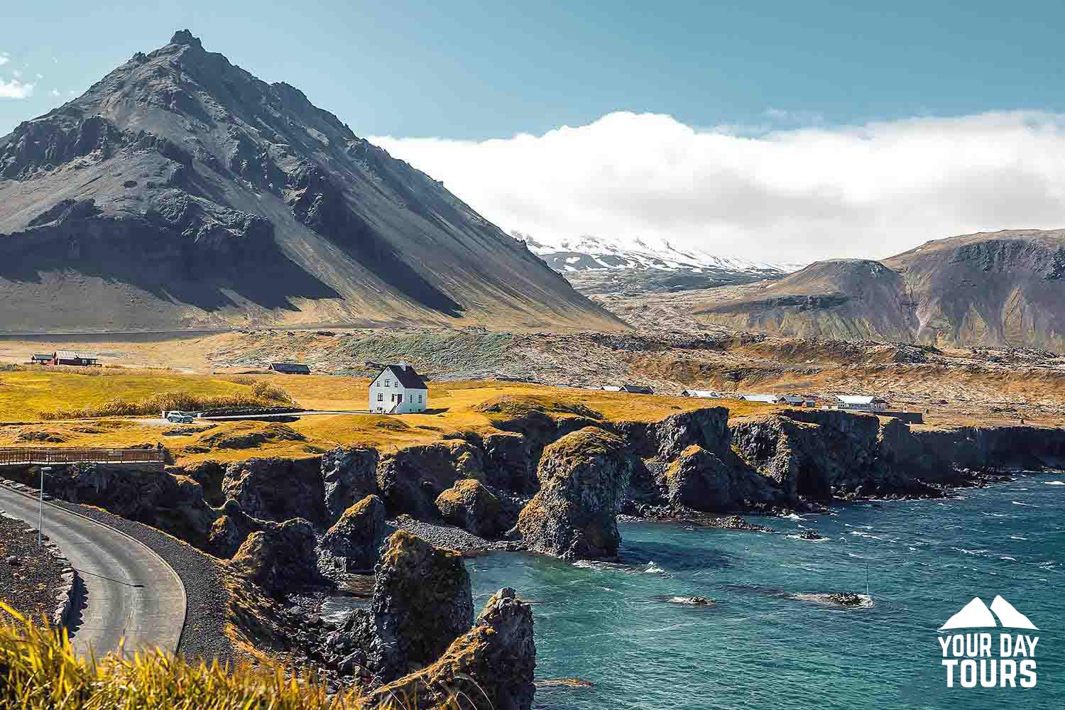 a small house with oceanside view in iceland