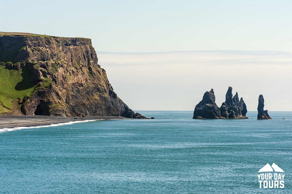 summer view of reynisfjara black sand beach