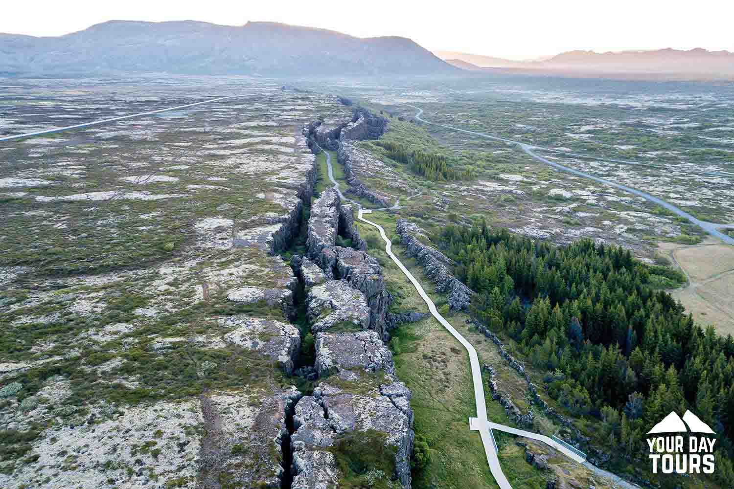 geological rock formations in thingvellir