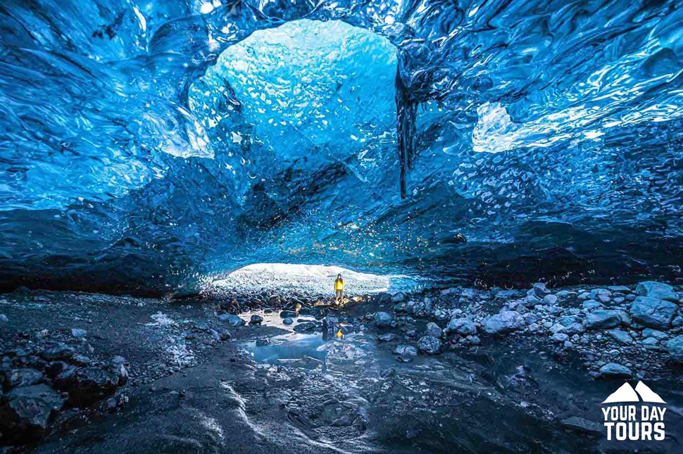 crystal ice cave in iceland