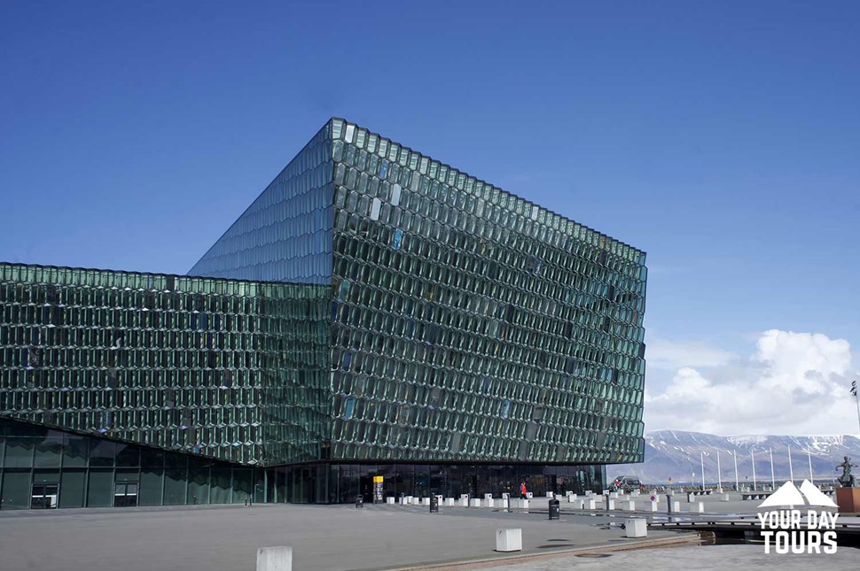 glass building in the city of reykjavik 