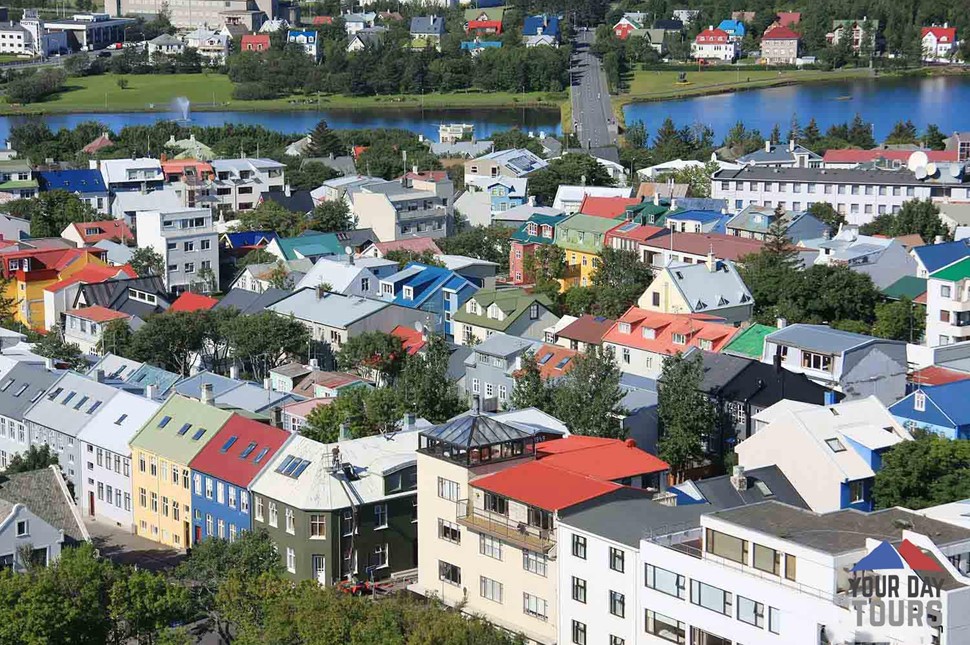 colorful houses of reykjavik city