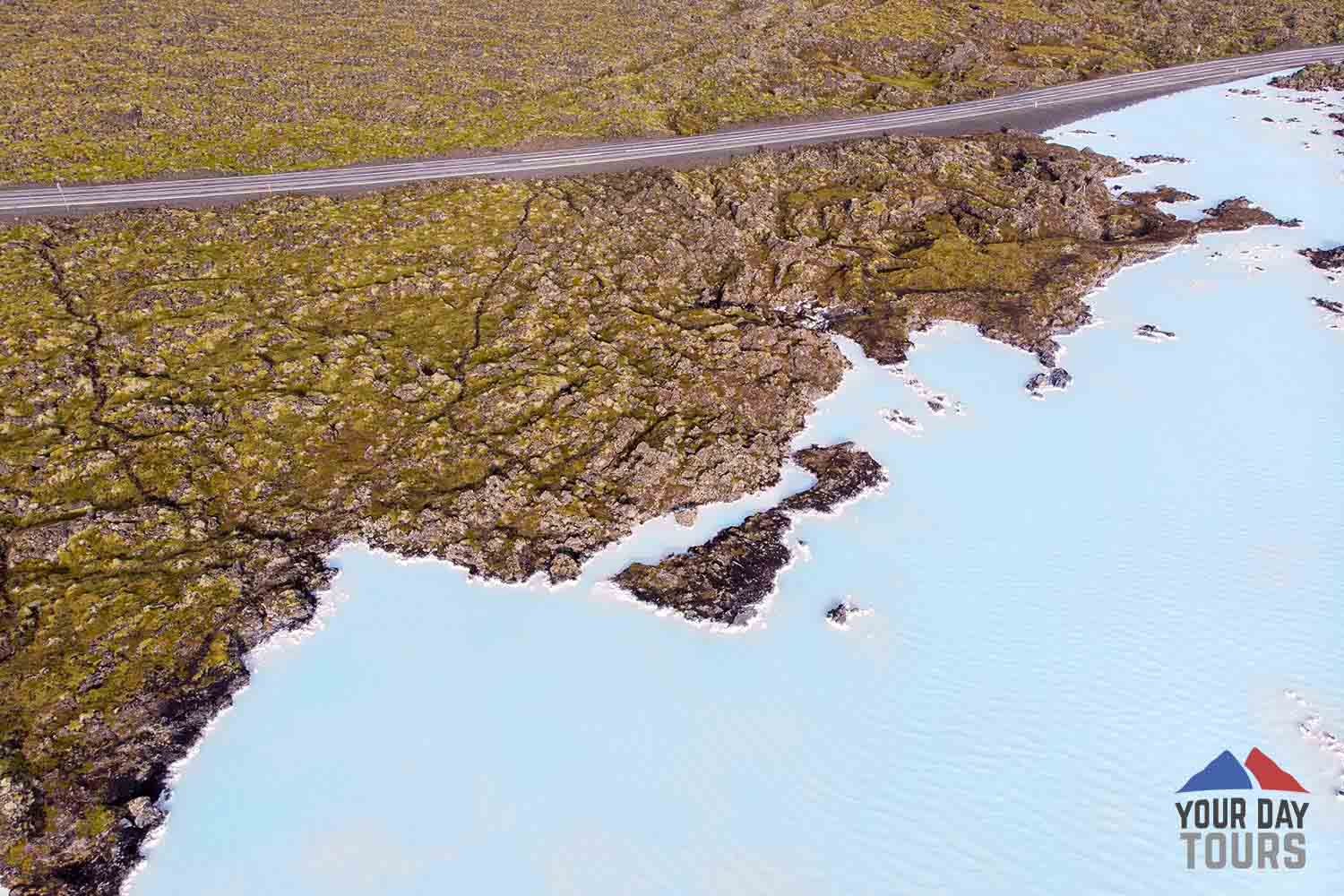 view of the road in iceland 