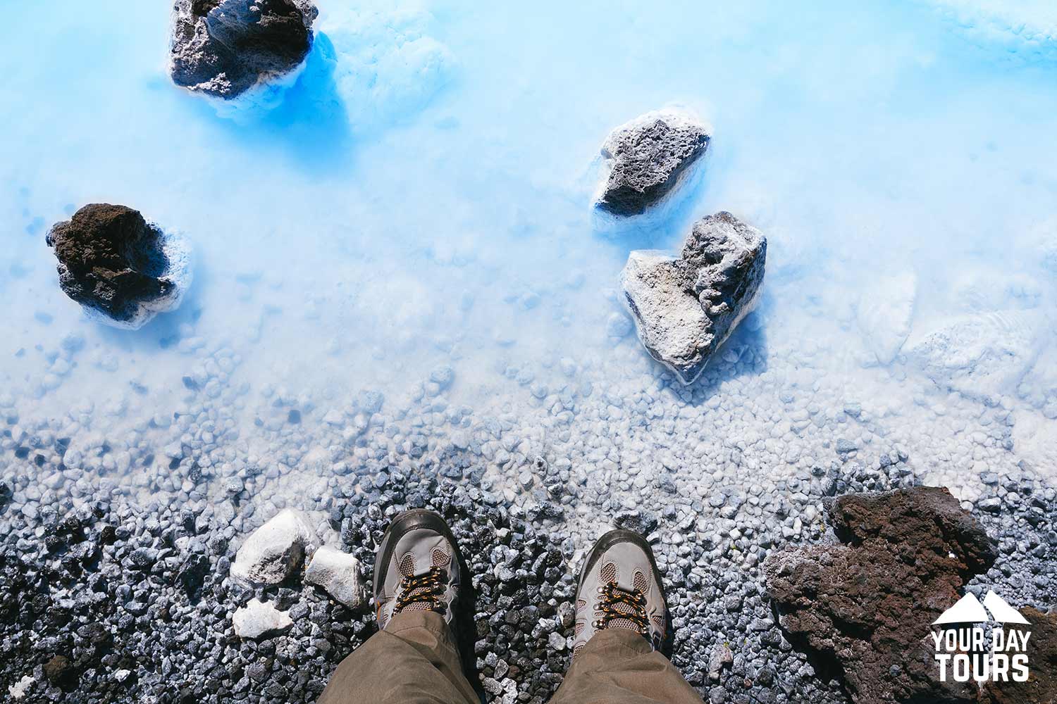 view of shoes near blue lagoon 